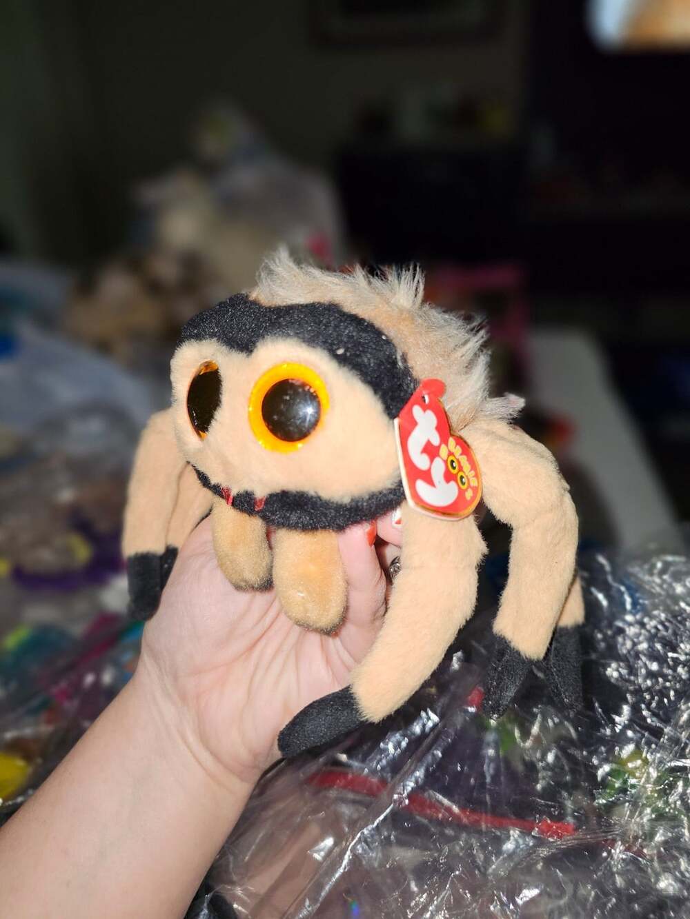 Ty Beanie Boos GODFREY Halloween Spider (6 Inch) Plush Stuffed Animal Toy MWMTs
